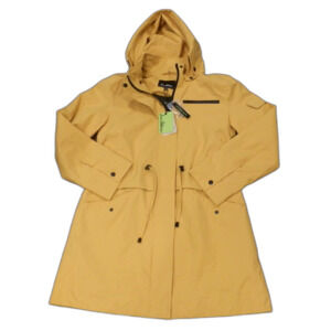 Sam Edelman Yellow Stretch Anorak W/Flange Coat Rain Jacket Women's Small NWT